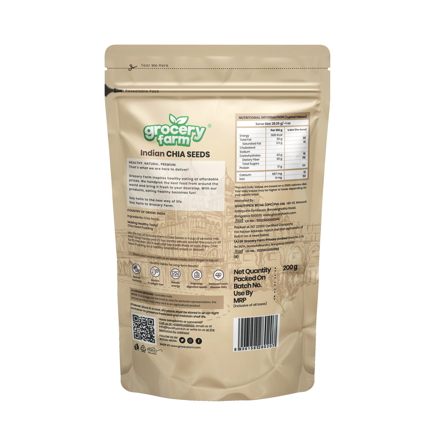 Indian Chia Seeds 200g