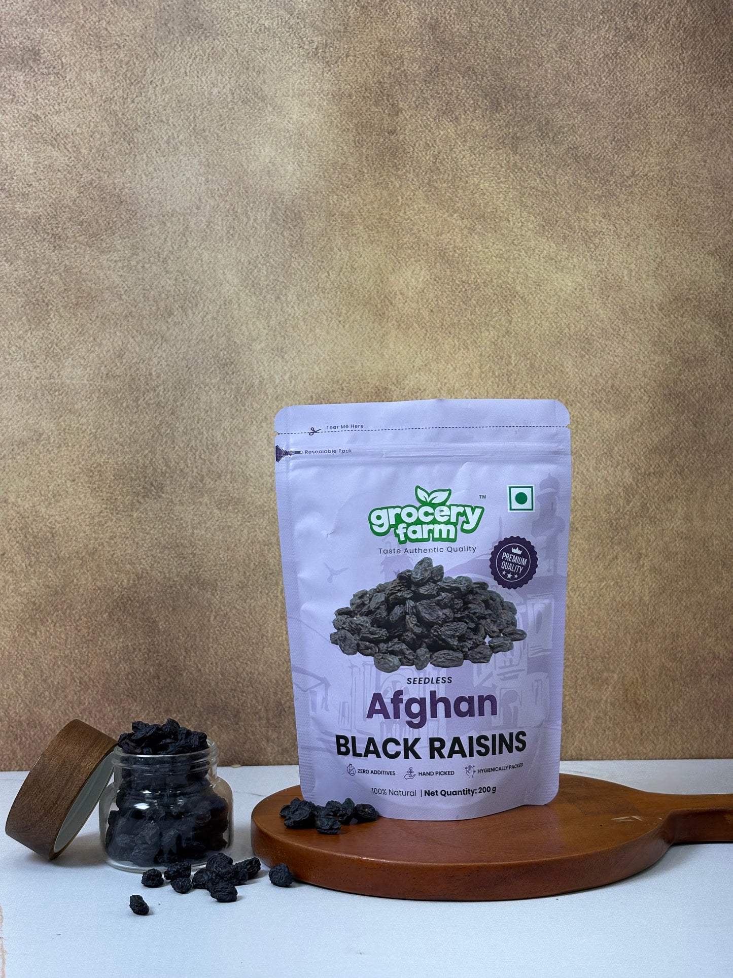 Afghan Seedless Black Raisins 200 g