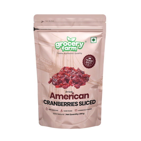 American Cranberries Sliced 200g
