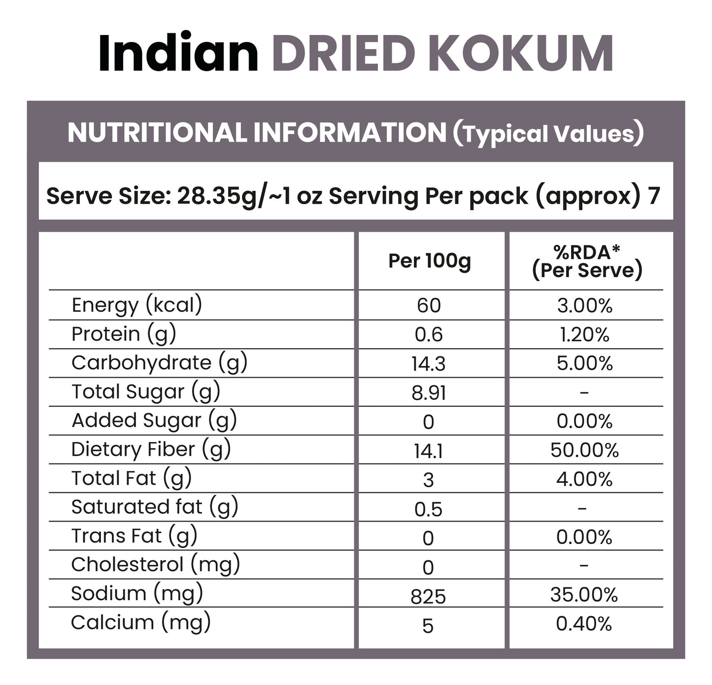 Indian Dried Kokum 200g