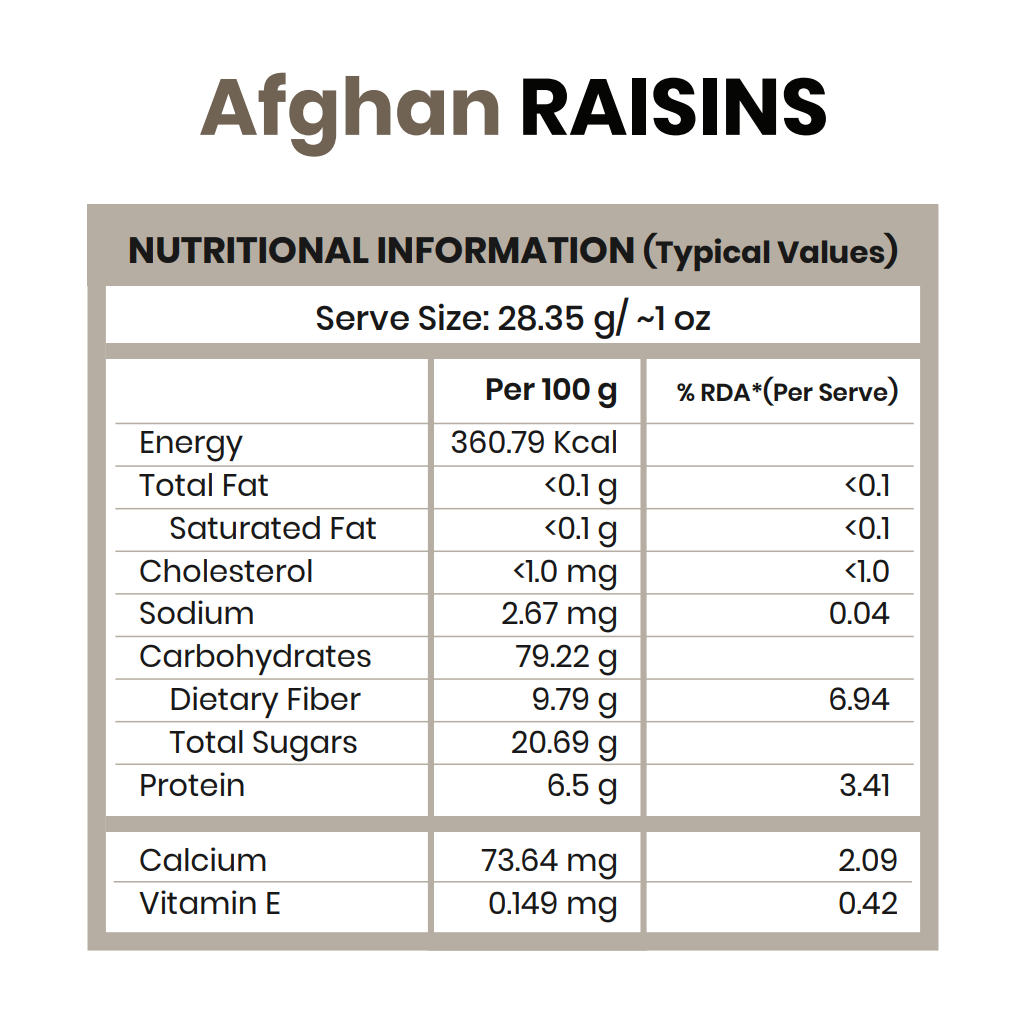 Afghan Raisins 200g