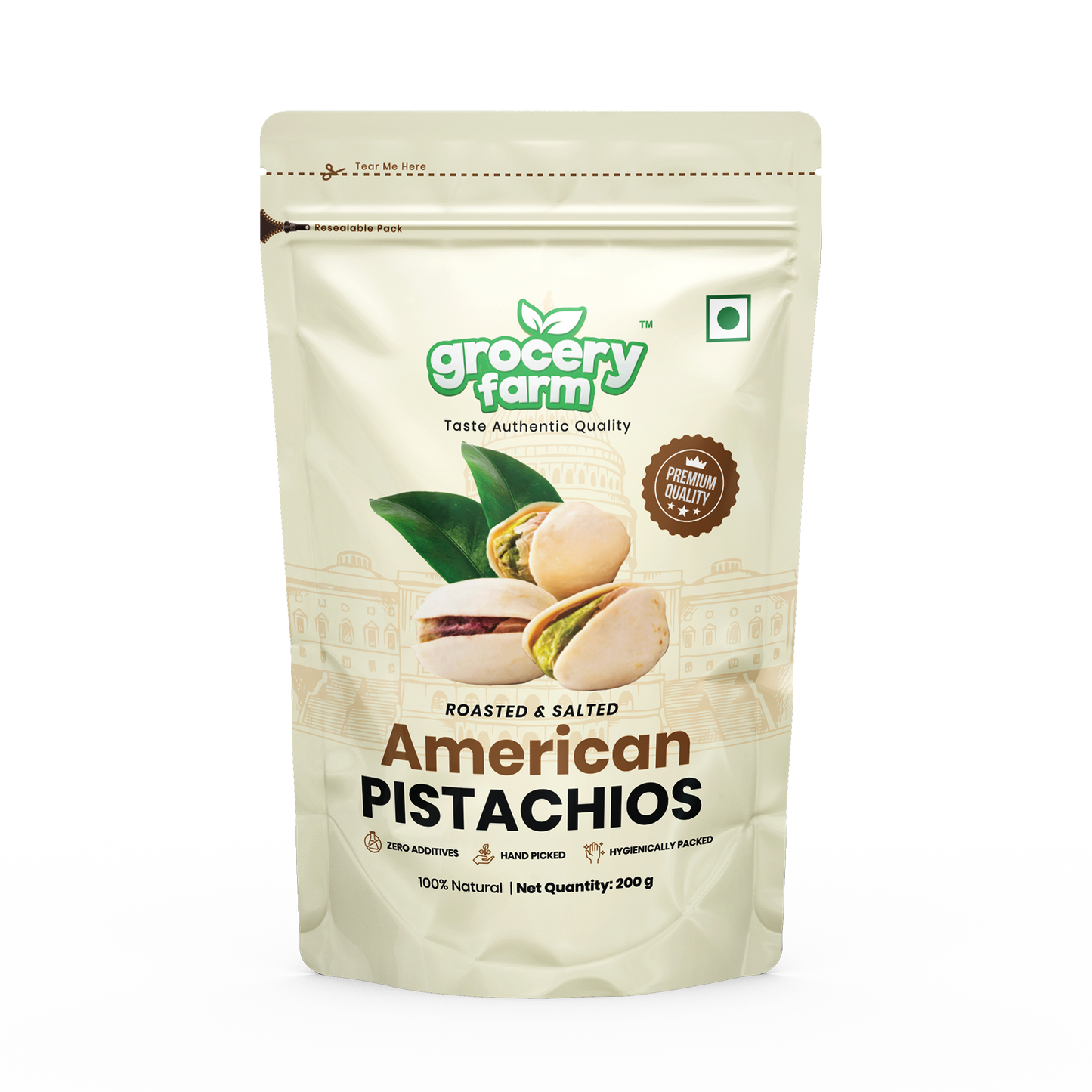 American Pistachios 200 g Pack of 25